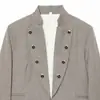 Chaqueta ZA en AliExpress, blazer de color liso a la moda estilo europeo y americano, ropa para mujer popular con decoración de botones, abrigo vintage transfronterizo para mujer