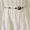 Cinto Trançado Boêmio para Mulheres, Corrente Decorativa de Cintura para Vestido, Corda de Cintura com Borla, Cinto de Cintura Versátil Estilo Étnico