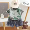 Conjunto de Verano para Niños 2026 Nuevo Elegante Ropa de Verano para Bebés Niños Pantalones Cortos Delgados de Manga Corta Conjunto de Dos Piezas Moderno