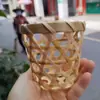 Cesta de Bambú para Influencers Taza para Té de Leche Tejido de Bambú Creativo Postre Empaque de Té de Leche Funda de Taza de Cesta de Bambú Decoración de Jaula de Bambú Cesta de Bambú Cesta de Bambú