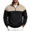 Sudadera cruzada nueva 2026 para hombre con forro de polar y cremallera diagonal, prenda exterior casual con capucha de otoño e invierno, corte holgado