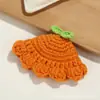 Mini chapéu pontudo de crochê, acessórios semiacabados, adereços de cabeça de boneca com laço, acessórios decorativos divertidos para animais de estimação DIY
