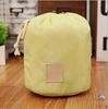 Bolsa de cosméticos impermeable de gran capacidad, linda y simple, estilo coreano, cilíndrica, para viaje, organizador portátil para niña, bolsa de aseo para cosméticos