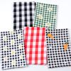 Novo tecido xadrez de algodão sintético para bebês, roupas para casa, pijamas, estampados, tecido de algodão