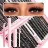 Venta al por mayor transfronteriza de pestañas postizas, pestañas postizas segmentadas DIY para un look natural y listo para la cámara, con curvatura natural y tallos finos, vendidas en mechones individuales
