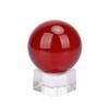 Bola de cristal de cor sólida assada bola de cristal transparente enfeites de bola de cristal enfeites para casa e escritório bola de transferência de cristal atacado