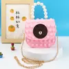 Bolso Bandolera Vanguardia para Hombro Niños Bandolera Bolso de Mano Perla Burbuja Bolso Bandolera de Silicona para Hombro Bolso Gelatina
