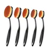 Não. 4 Pincéis para Base em Formato de Escova de Dentes, Pincel de Maquiagem Portátil, Pincel para Base, Pincel para BB Cream, Ferramenta de Beleza Única, Sem Pó, Sem. 4