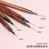 Sandalio Mango Transfronterizo Nuevo Producto Juego de Brochas Herramienta Japonesa para Uñas Aguja Ultra Fina Profesional Pintura Dibujo de Líneas Graduadas Bolígrafo
