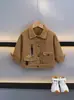 Q085 Chaqueta de Primavera y Otoño para Niños, Nuevo Abrigo Moderno y Elegante para Niños, Ropa Urbana de Moda para Niños y Niños Pequeños