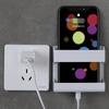 Soporte de Carga para Teléfono Móvil, Tipo Adhesivo de Mesita de Noche Montado en Pared, Soporte de Almacenamiento en Pared para Baño Cocina, Instalación sin Taladro