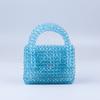 Bolso de Invierno de Alta Gama con Cuentas Hecho a Mano Acrílico Color Caramelo Jelly Solapa Tejido Hebilla Magnética Doble Bolso Tote