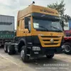 Exportação Transfronteiriça de Cabeçote de Trator 90% Novo 371 Cavalos de Potência Cabine Alta Reboque de Transporte Cabeçote de Caminhão Trator Guosan