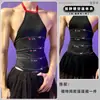 Conjunto de Body de Lencería Sexy Lobe con Abertura en la Entrepierna y Hebilla en Forma de Corazón, Revelador Sexy para Teasing en el Pecho, Uniforme que no se Quita, Dropshipping para Hombres