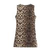 AliExpress ropa de mujer transfronteriza al por mayor estilo europeo y americano chica popular vestido sin mangas con estampado de leopardo falda de cadera sexy con lentejuelas