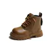 Botas para niña, nueva colección otoño 2026, botines estilo británico para niño, botines Martin para niño, botas de suela blanda para niña, botas de cuero
