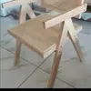 Silla de Comedor de Mimbre Silla de Madera Maciza Taburete para el Hogar Asiento de Mimbre Silla sin Colapso Estilo Retro Nórdico Silla de Comedor de Madera Maciza y Mimbre
