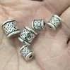 Suministro directo de fábrica Plata del Tíbet retro palabra hi cuentas de barril semiacabadas para pulsera collar DIY accesorios de joyería al por mayor