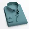 Camisa de vestir blanca profesional para hombre de manga larga y corta, no necesita planchado, con amoníaco líquido, 80 hilos, camisa de vestir de lujo ligero