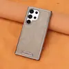 Nueva Funda de Teléfono para Hombre Estilo Negocio Adecuada para Samsung S26Ultra, Funda de Cuero Magnética de Cobertura Total Anti-Caídas para Galaxy24Plus