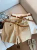 Shorts de Lino de Pierna Ancha Relajados Estilo Old Money de Moda Más Vendidos de Este Año para Mujer, Pantalones Casuales Delgados Versátiles de Verano que Adelgazan