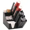 Soporte para Vasos Tienda de Té con Leche Café Suministros Comerciales para Bar Caja de Almacenamiento para Servilletas y Popotes Soporte Desechable para Vasos Dispensador de Vasos