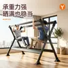 Perchero de pie para uso doméstico en el balcón, tendedero plegable y extensible, perchero para ropa de interior y exterior, herramienta para secar edredones