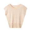 Temperamento Suave, Suéter Fino de Lã de Peça Única Sem Costura com Mangas Caídas para Mulheres, Novo Estilo de Outono, Gola Redonda, Top de Tricô Solto