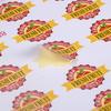 Etiqueta adhesiva de papel estucado para impresión de imposición con forma especial de manzana, etiqueta adhesiva para embalaje de frutas, marca comercial, pegatinas decorativas de dibujos animados