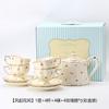 Conjunto de chá de estilo europeu terno Conjunto de cafeteira Pequeno luxo britânico xícara de chá da tarde jogo de chá copo de água doméstico terno de chaleira