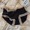 "Romance Privado de Menina" Estilo Japonês Modal Cintura Média Cor Sólida Calcinhas de Menina Sem Costura Forro de Algodão Briefs