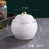 Olla de Cerámica Comercial Shaxian con Tapa para Una Persona Vajilla Dorada Moon Center Suplemento Olla de Sopa de Porcelana Fina