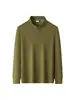 Sudadera con cremallera y cuello alto yingao para hombre, nueva, primavera y otoño, juvenil, casual, estilo old money, chaqueta abrigo de punto