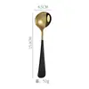 Colher da Moda Colher de Aço Inoxidável 304 Produto de Barraca Doméstica Colher de Mesa Colher de Sopa Infantil Colher Doce Estilo Coreano