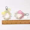Llavero de Flor con Cara Sonriente Colgante DIY para Funda de Teléfono Móvil Cubierta Protectora para Aripods Colgante para Estuche de Auriculares Joyería