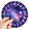 Novo Conjunto de 36 Cartões com Frases Inspiradoras do Céu Estrelado para Decoração de Mesa e Parede, Materiais para Diário, Cartões com Frases Motivacionais