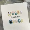 Taiwu [Pet Fofo Doce Divertido] Creme Azul Verde Pet Fofo Unhas Vestíveis 3D Panda Gato Curto Fofo Arte de Unha Feita à Mão