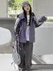 Chaqueta Casual de Otoño para Niñas Medianas y Grandes Ropa Nueva para Niños Niñas Chaqueta con Cremallera Color Block Parte Superior Cortavientos