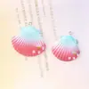 Resina Perla de Concha Iridiscente Funda para Teléfono Material para Manualidades Accesorios para el Cabello Componentes para Pendientes Accesorios de Joyería para Manualidades Dijes