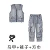 Ropa de moda para niños de hip-hop, pantalones vaqueros holgados de marca de moda con bolsillos, traje para niños y niñas de hip-hop, ropa de actuación de baile de hip-hop.