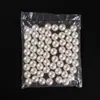 Material DIY artesanal acessórios de contas soltas pérola de imitação ABS contas soltas Jin inteiras contas redondas de furo duplo 4-20mm
