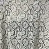 Tecido de renda jacquard não elástico para saias, tecido de renda com linha de costura para roupas, fabricante de tecido de renda floral