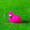Nuevo producto transfronterizo: figuras de flamenco creativas, accesorios decorativos DIY, adornos de resina para paisajes de escritorio en miniatura