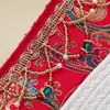 Zapatos de Boda Estilo Chino Xiuhe con Escamas Doradas, Zapatos de Boda Nupcial Rojos Tradicionales Hanfu para Mujer, que Aumentan la Altura