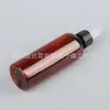 20 30 50 100ml Botella Marrón para Gel Botella con Gotero Exprimidor Botella Dispensadora de Tinte Botella de Plástico para Mascotas Botella con Boca Puntiaguda Mascota