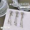 Joyería para uñas colgante de mariposa joyería nueva aleación plata lazo amor luna cadena diamante accesorios calientes