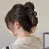 Nuevo Clip de Tiburón de Alta Gama 2025 para Mujer, Pinza Negra Sencilla para el Cabello, Accesorio para el Cabello para Recogido Parcial en la Parte Trasera de la Cabeza