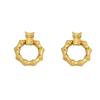 Pendientes Redondos Retorcidos de Aleación Irregulares de Estilo Retro Europeo y Americano Elegantes Simples Versátiles Pendientes de Nicho para Mujer