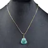 Pendente Autêntico de Jade Azul Água Grau A Joia de Jade Exquisita Pingente Fábrica de Jade Atacado Fornecimento ao Vivo