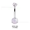 Técnica de Corte de Fuegos Artificiales 3D Diamante Doble Piercing en el Ombligo F136 Aleación de Titanio Grado de Implante Anillo para el Ombligo Joyería para Piercings Transfronteriza en Stock